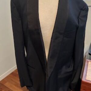 Isaia Napoli "Aquaspider" tuxedo jacket hand-sewn in Italy - Dark Navy